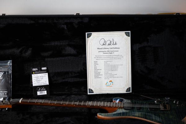 2023 PRS Modern Eagle V Wood Library - River Blue